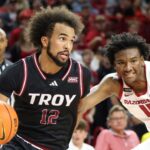 NCAA Basketball: Troy at Arkansas