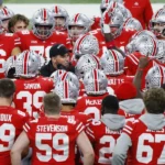 Ryan-Day-Ohio-State-huddle-Big-Ten-Championship-Game
