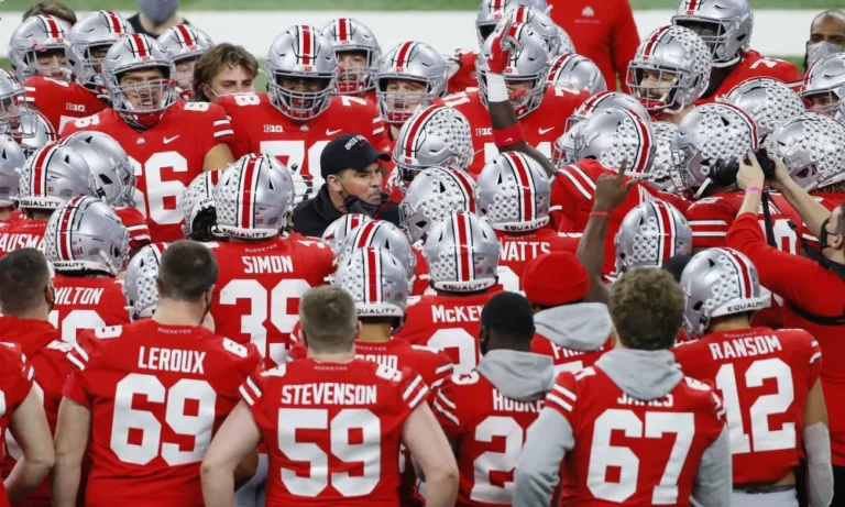Ryan-Day-Ohio-State-huddle-Big-Ten-Championship-Game
