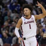 NCAA BYU Alabama Basketball
