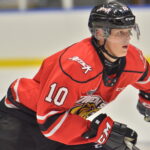 Joshua Samanski of the Owen Sound Attack. Photo by Terry Wilson / OHL Images.