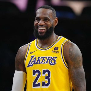 lakers-forward-lebron-james-reacts-against-the-hawks-in-the-second-half-at-cryptocom-arena